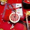 Taoist cinnabar mountain ghost spending pendant, handmade necklace, brass eight trigrams copper coin, safe and auspicious for wealth