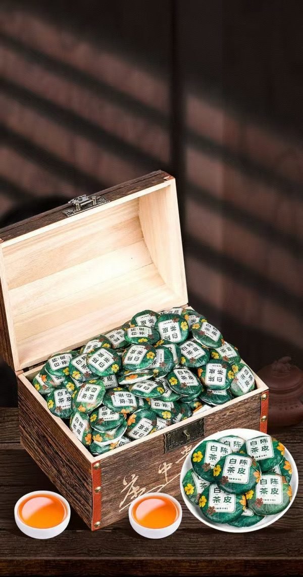 Chinese traditional famous tea, orange peel white tea, is a great gift for family and friends